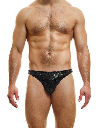Briefs Swimwear Bikini Men's Male Shiny Sequin Sexy Guy Briefs Underwear Glitter Waterproof Reflect Underpants Grundies