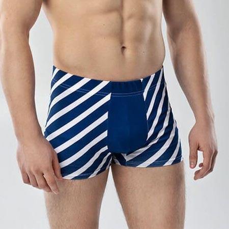 Men's Trunks Boxer Briefs for Male Customized Body-hugging Underwear with Pouch Solid Grundies Printed Breathable