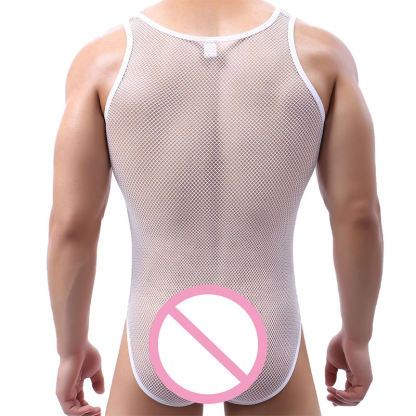 Cool Bodysuit Man Underwear Mesh Sexy Body Briefs  for Male Customized Factory Wholesale Products