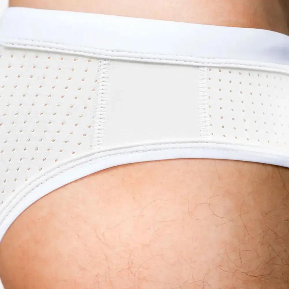 Men's Guy Swim Briefs with Pouch Mesh Regular Men's Underwear Casual Pants Full Coverage Breathable Underpants Grundies Swimwear