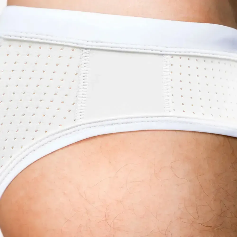 Men's Guy Swim Briefs with Pouch Mesh Regular Men's Underwear Casual Pants Full Coverage Breathable Underpants Grundies Swimwear