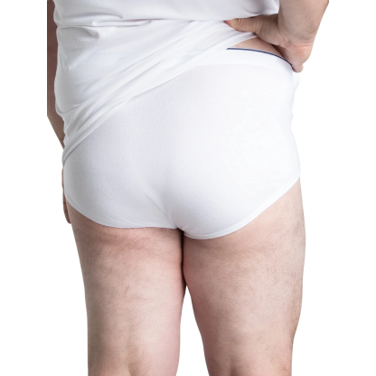 Comfy Tighty-whities Men's Guy Briefs Plus Size Men's Underwear Casual Pants Full Cup Breathable Underpants Grundies Big Men