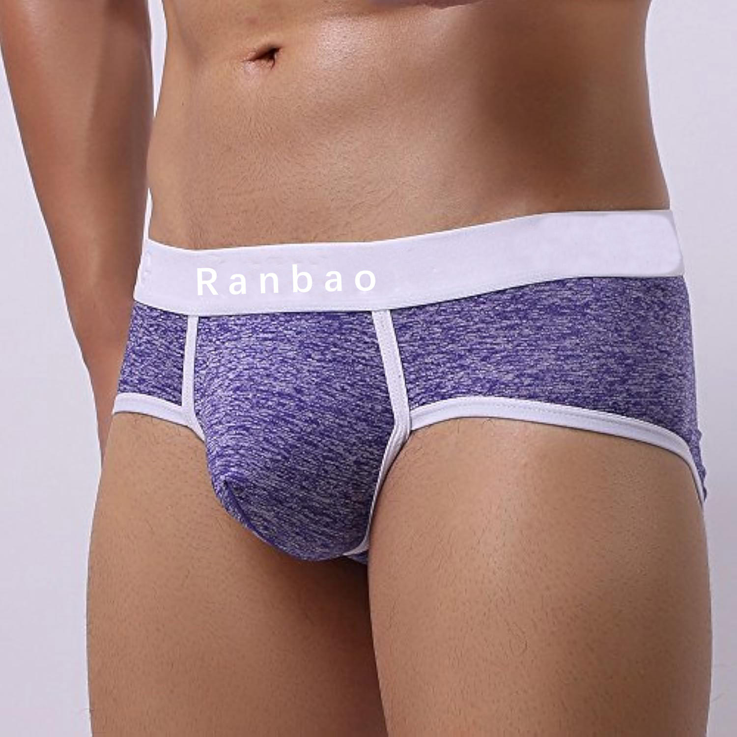 Contrast Low-rise Trunks Men's Guy Briefs Athletic Support Men's Underwear Pants Breathable Underpants Grundies for Male