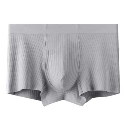 Men's Trunks Boxerjock Rib Boxer Briefs for Male Customized Elastic Waistband Body-hugging Underwear Athletic Fit 3D Pouch