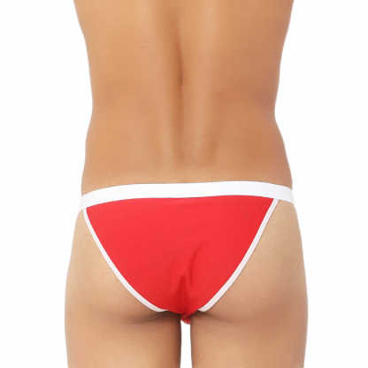 Men's Contrast Thong Underwear Cheeky Tanga Custom Logo Mens Thongs Low-rise Men Underwear Customized Sexy Briefs Tangas Sports