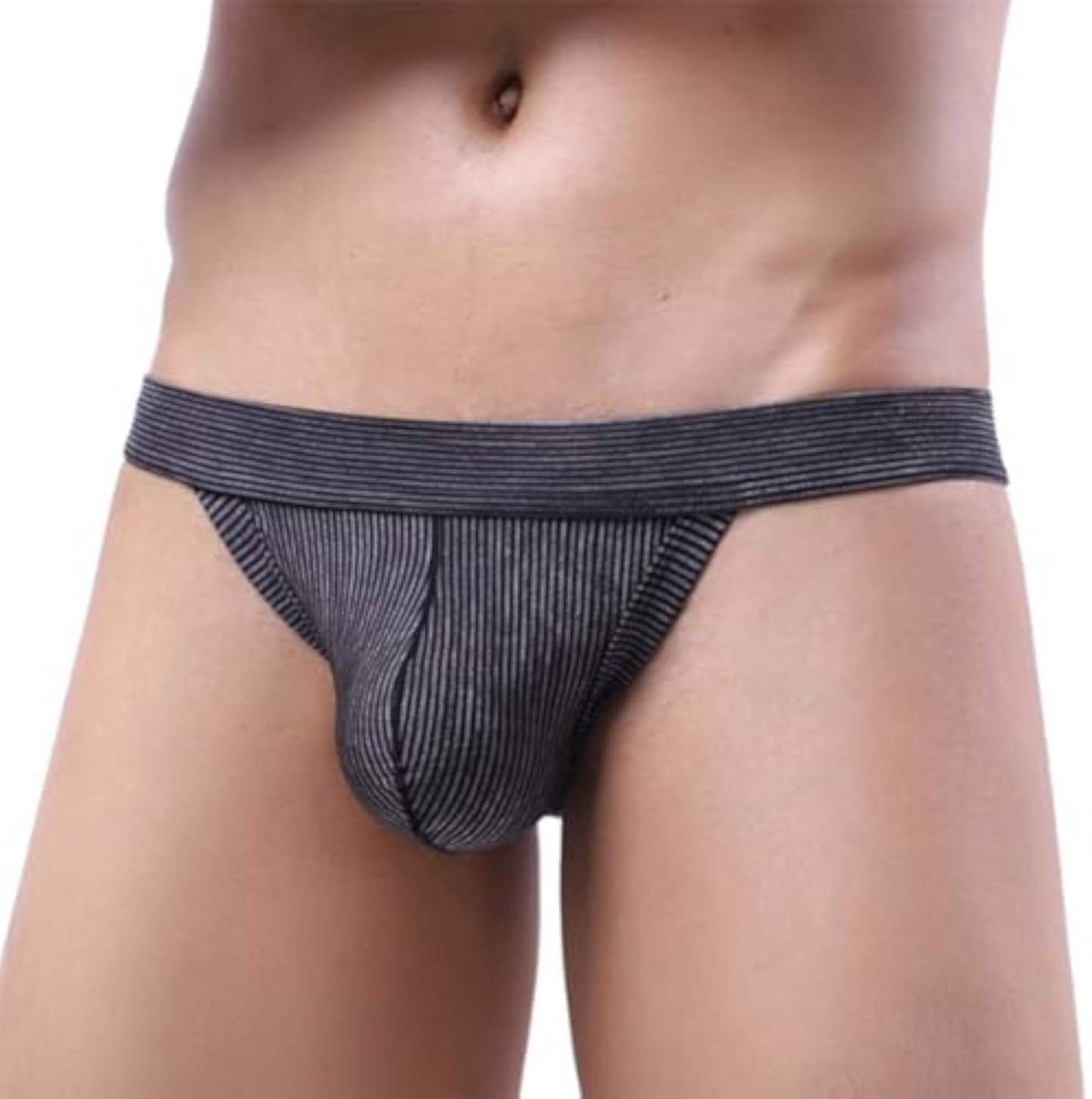 Solid Jockstraps Bottomless Briefs Sexy Support & Colorfast Men's Underwear Sports Wear Stretchy Thong Jock Strap