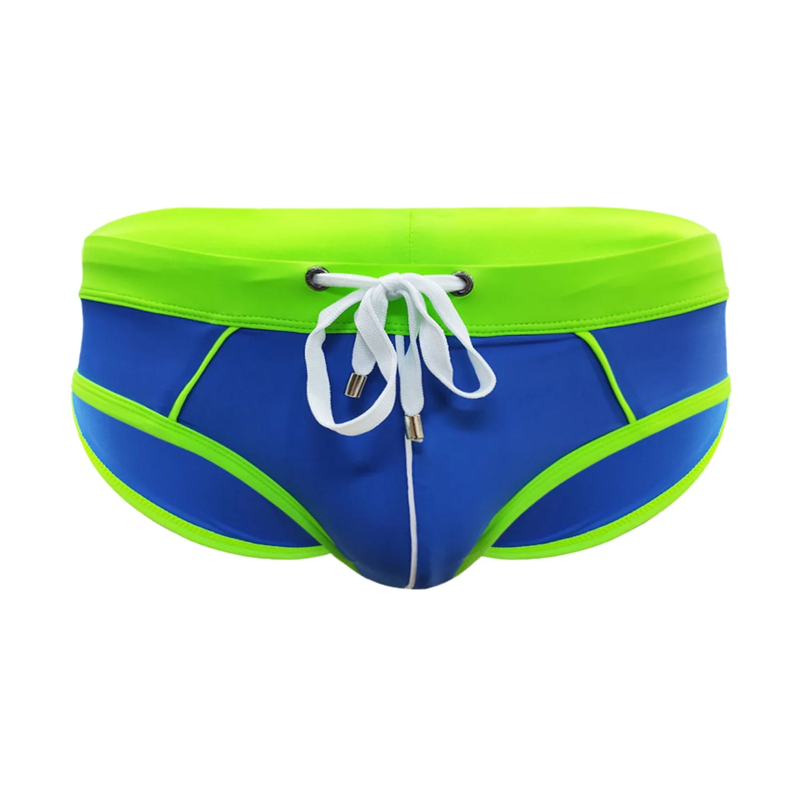 Swim Trunks Swimsuit Bikini Bathing Suit Men's Male Guy Briefs Underwear with Drawstring Pants Breathable Underpants Grundies