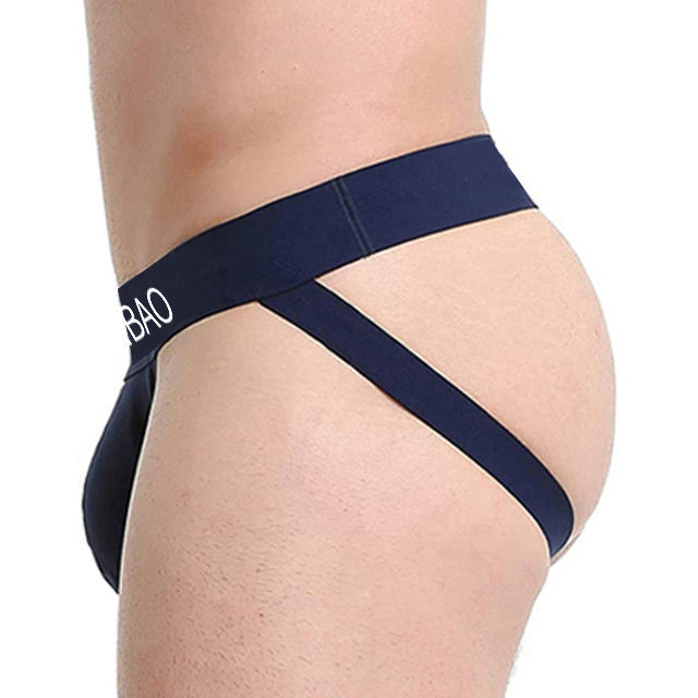 Hot Style Design Men's Sexy Underwear Natural Feeling Organic Cotton Briefs Open Butt Jockstraps