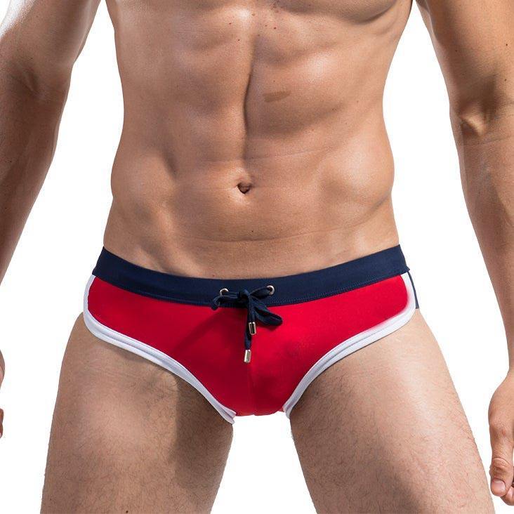 Swimwear Men's Guy Briefs Underwear with Drawstring Swimming Briefs Sexy Trunks Low-rise Pants Breathable Underpants Grundies