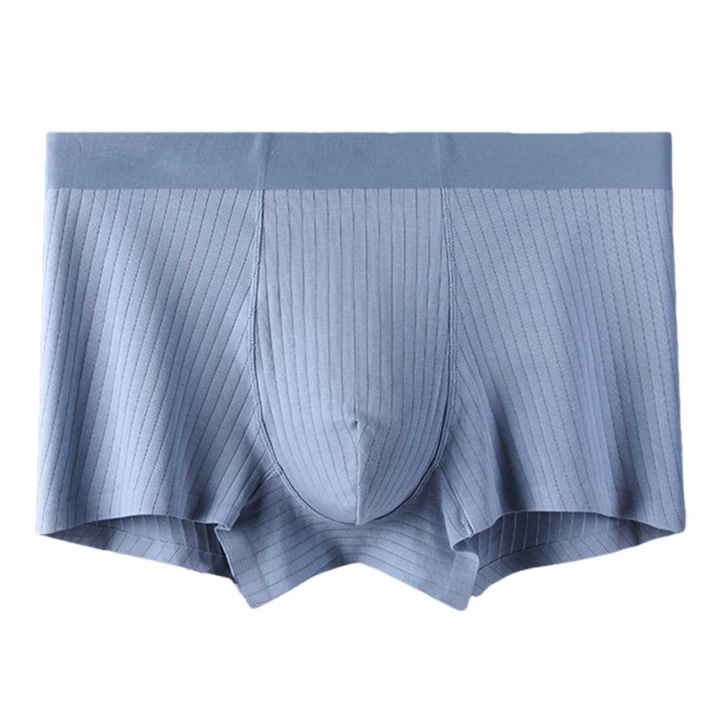 Men's Trunks Boxerjock Rib Boxer Briefs for Male Customized Elastic Waistband Body-hugging Underwear Athletic Fit 3D Pouch