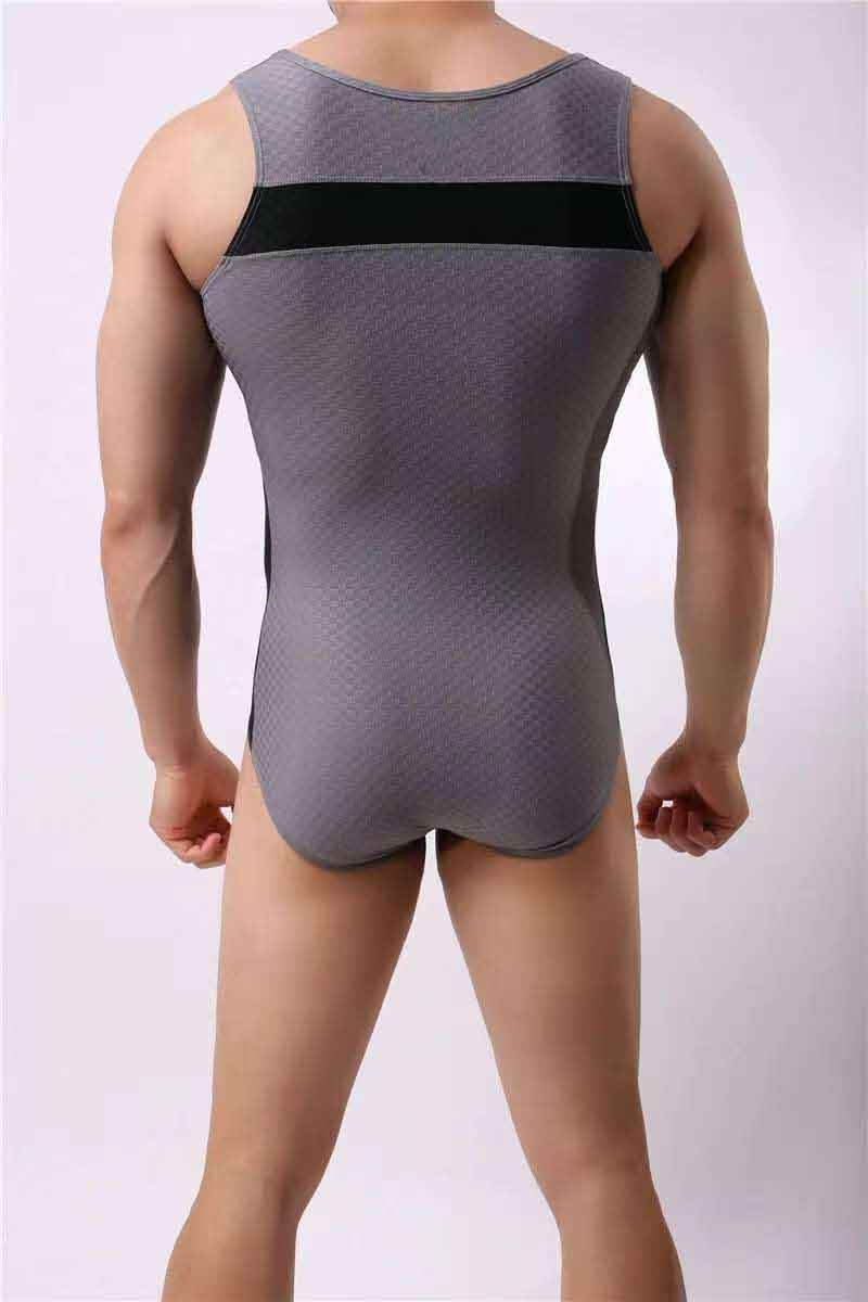 Wholesale Men Fitness Jumpsuit Corset Bodysuit Men's Underwear Bodysuit Sexy Body Shapers for Male Athletic Fit