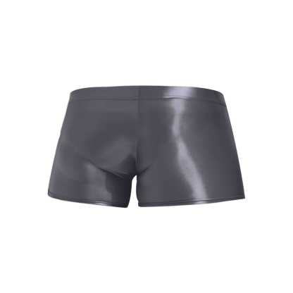 Men's Trunks Boxer Briefs for Male Customized Body-hugging Underwear Glossy Waterproof Solid Grundies Pool Sports Wear