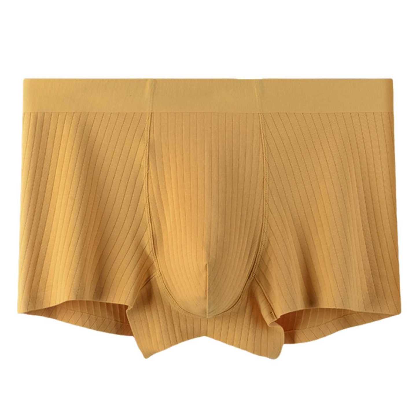 Men's Trunks Boxerjock Rib Boxer Briefs for Male Customized Elastic Waistband Body-hugging Underwear Athletic Fit 3D Pouch