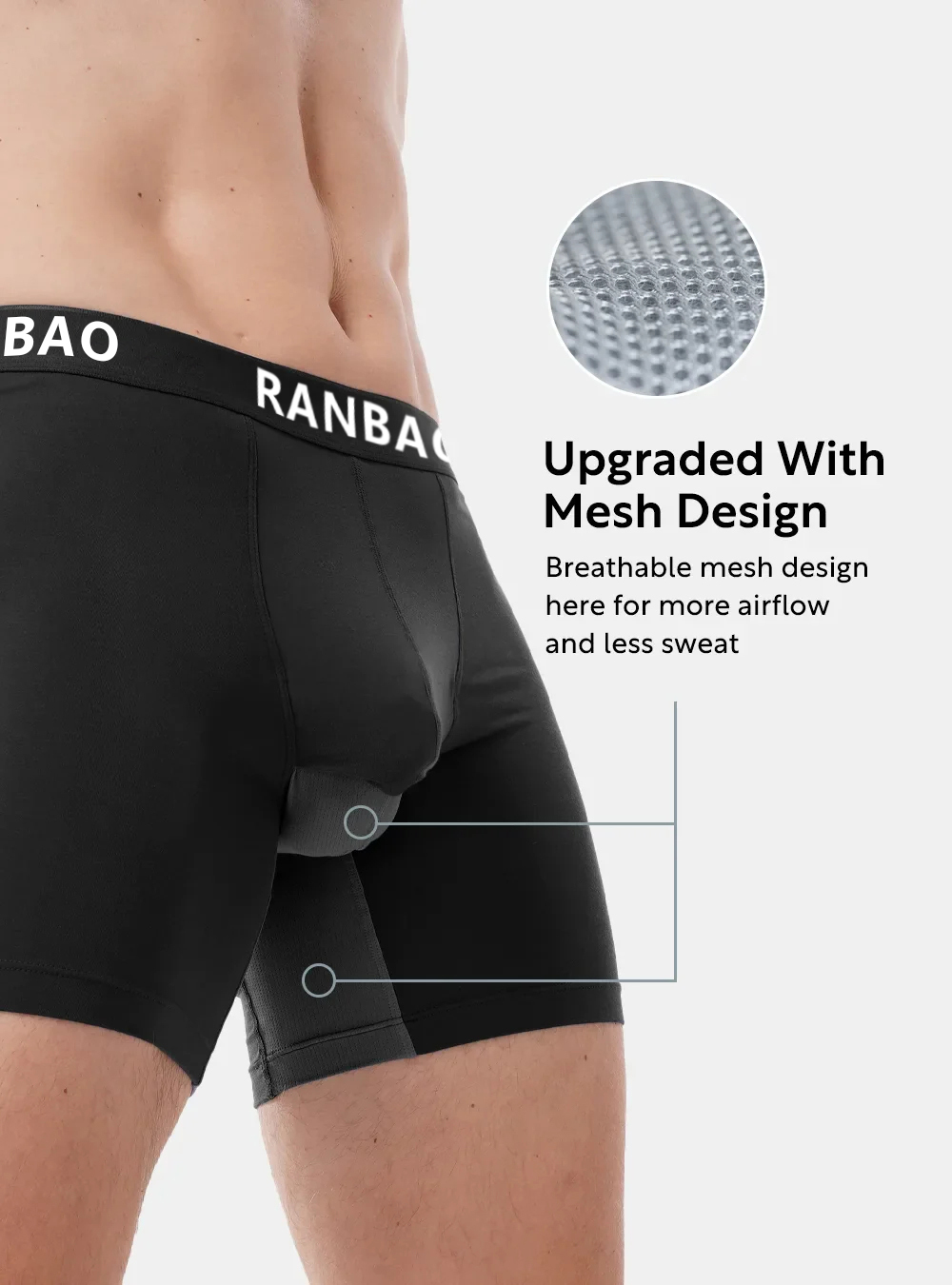 OEM & ODM Men’s Boxer Briefs with Ergonomic Dual Pouch