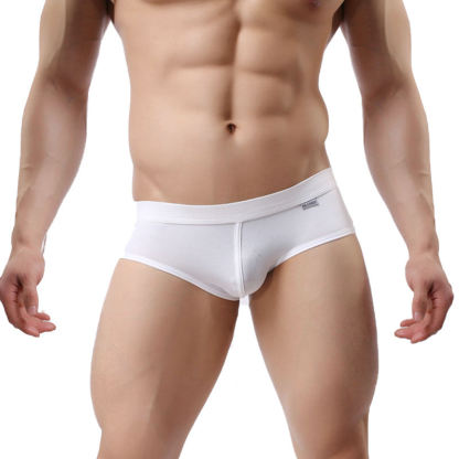 Fashion Plain Blue Mens Underwear Top Quality Men's Cotton Boxer Briefs Custom Boxer Briefs