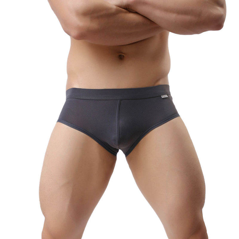 Fashion Plain Blue Mens Underwear Top Quality Men's Cotton Boxer Briefs Custom Boxer Briefs