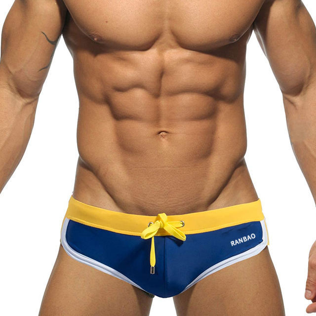Wholesale Special Design Swim Briefs for Men Custom Plus Size Fitness Swimwear High Quality Swimwear