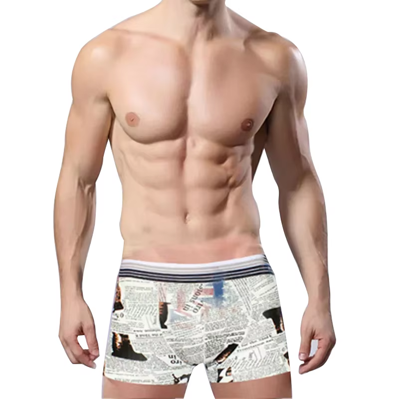 Fashion And Good Taste Men's Customized Comfortable Underwear Boxers With Multielements