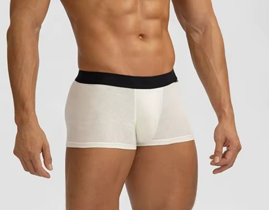 Men’s Soft Breathable Boxer Briefs Cotton Spandex Stretch Underwear—Comfortable Men Boxer Shorts