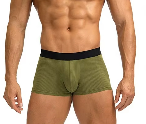 Men’s Soft Breathable Boxer Briefs Cotton Spandex Stretch Underwear—Comfortable Men Boxer Shorts