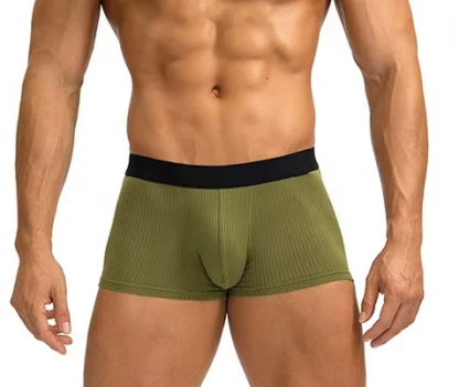 Men’s Soft Breathable Boxer Briefs Cotton Spandex Stretch Underwear—Comfortable Men Boxer Shorts