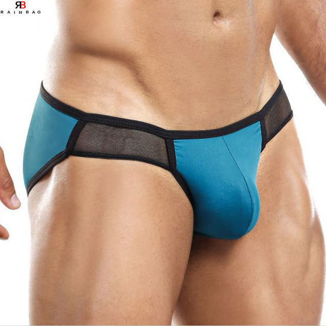 Newest Stylish Design See Through Breathable Mesh Gay Man Sexy Underwear Hot Spicy Sissy Boy's Briefs & Boxers