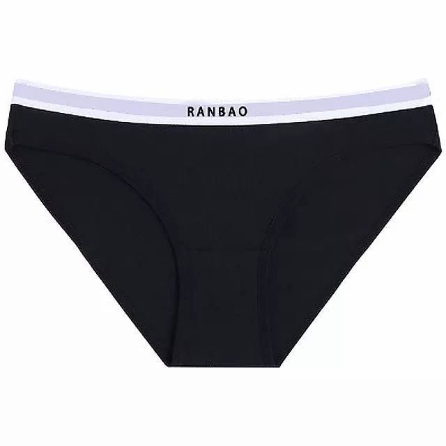 New Trend Luxury Low-Rise Solid Knitted Panties Soft Spandex/Polyester Anti-Pilling Underwear for Fat Women