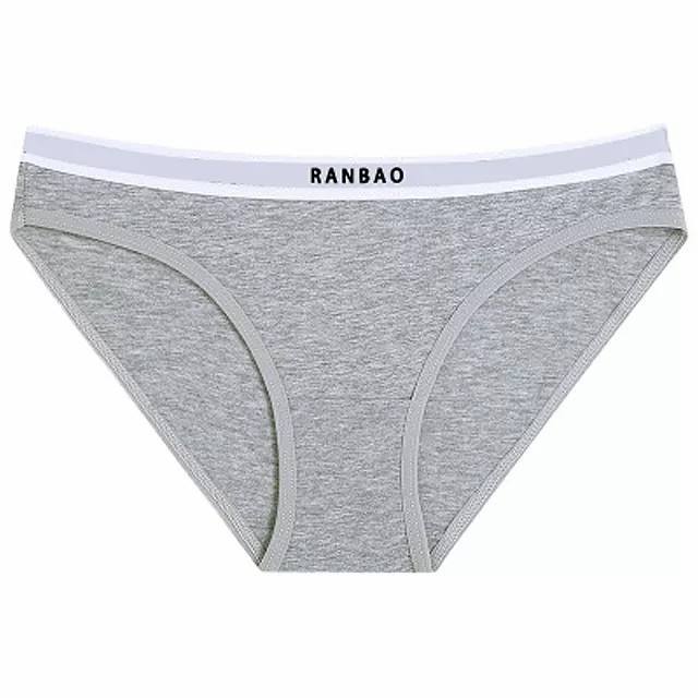 New Trend Luxury Low-Rise Solid Knitted Panties Soft Spandex/Polyester Anti-Pilling Underwear for Fat Women