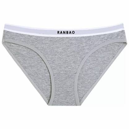 New Trend Luxury Low-Rise Solid Knitted Panties Soft Spandex/Polyester Anti-Pilling Underwear for Fat Women