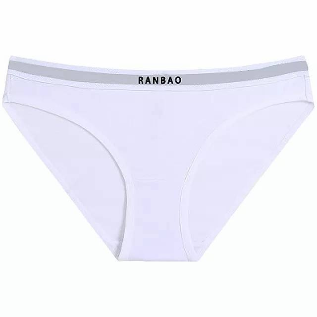 New Trend Luxury Low-Rise Solid Knitted Panties Soft Spandex/Polyester Anti-Pilling Underwear for Fat Women