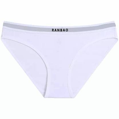 New Trend Luxury Low-Rise Solid Knitted Panties Soft Spandex/Polyester Anti-Pilling Underwear for Fat Women