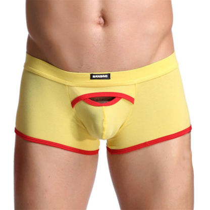 High Quality RANBAO New Arrival Product Mens Elastic Custom Cotton Boxers Briefs Environment Friendly Fabric Underwear Men