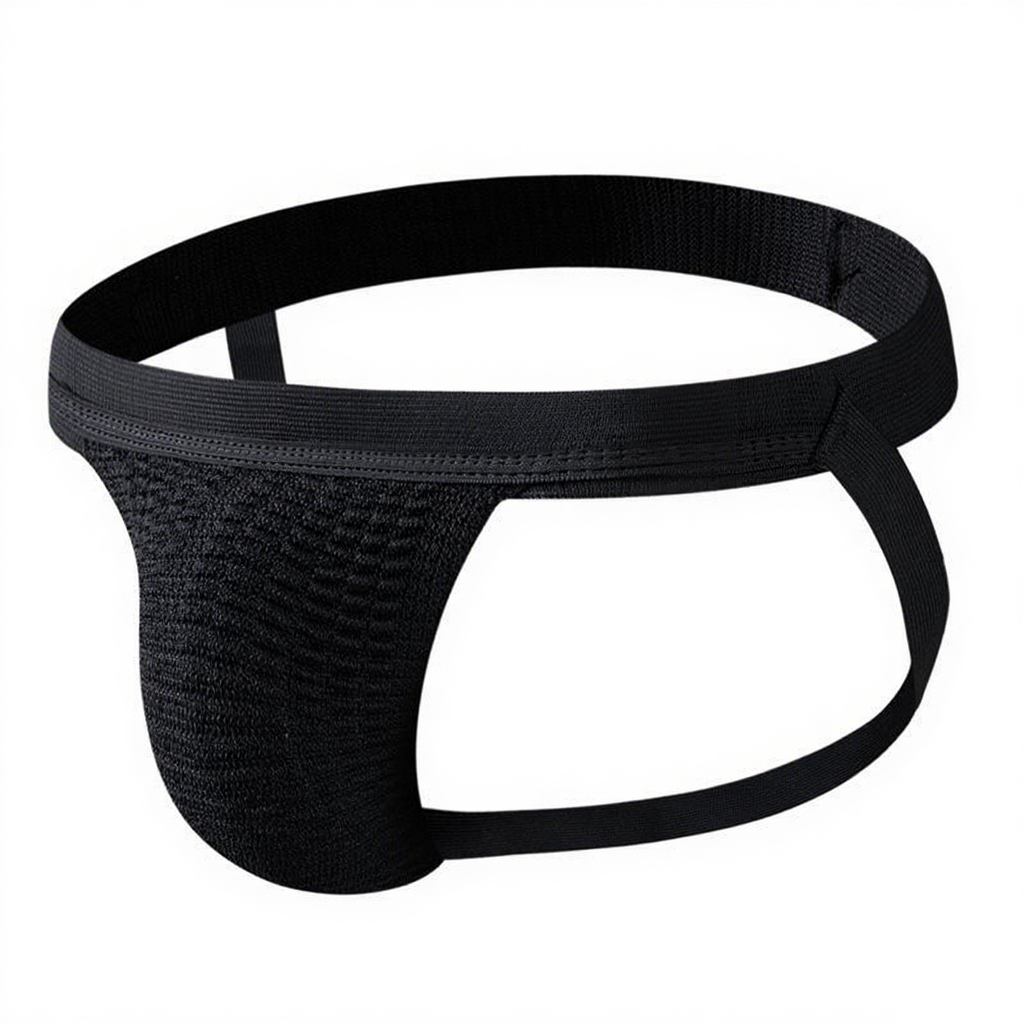 Men's 2.5cm Waistband Sexy Underwear Knitted Bears Jockstrap Underwear Breathable Sexy Thongs Gay Men Jockstrap
