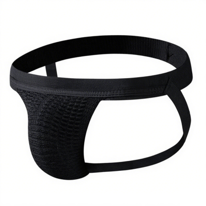 Men's 2.5cm Waistband Sexy Underwear Knitted Bears Jockstrap Underwear Breathable Sexy Thongs Gay Men Jockstrap