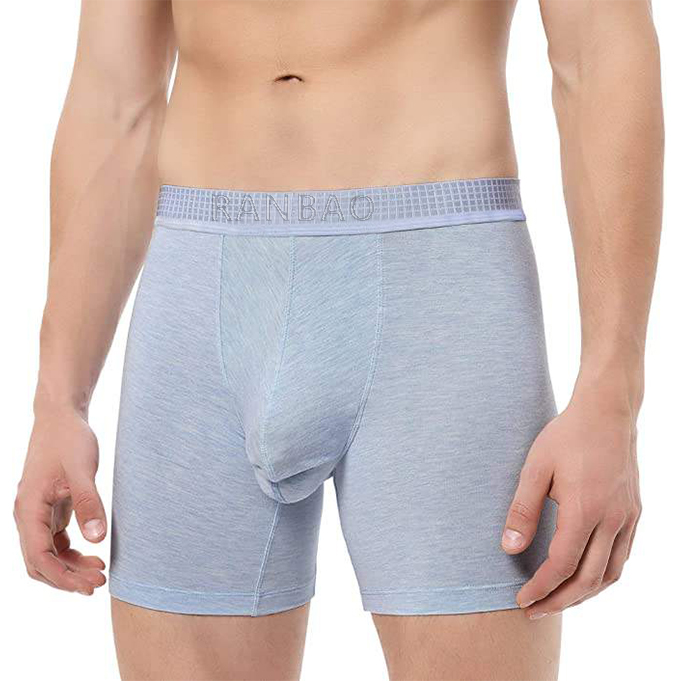 Customized Ultra Comfortable Men's Boxers Briefs Soft Micro Modal With Separated Dual Pouches Underwear 3 Pack Boxer Shorts