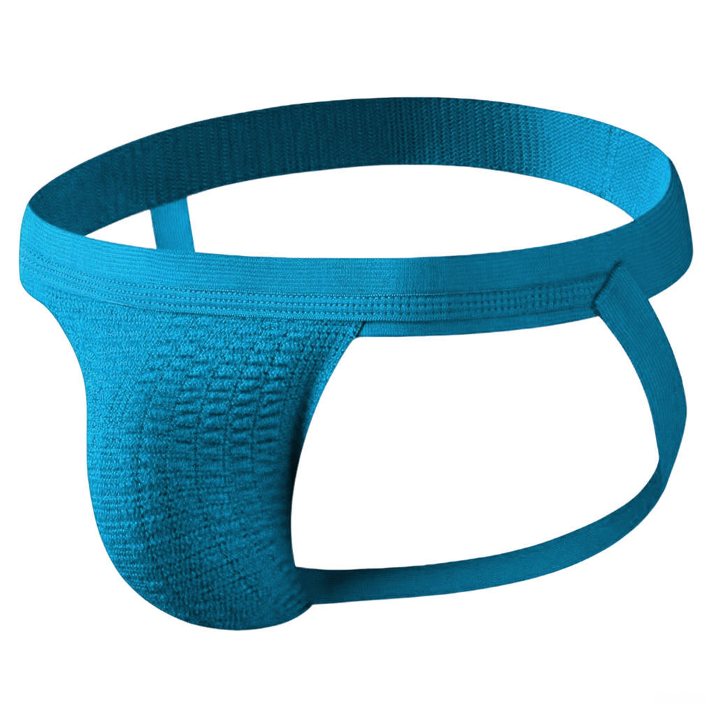Men's 2.5cm Waistband Sexy Underwear Knitted Bears Jockstrap Underwear Breathable Sexy Thongs Gay Men Jockstrap