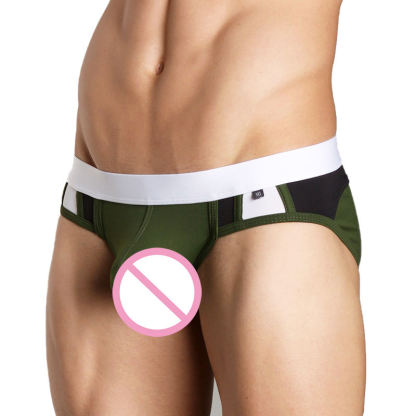 Manufactory New Fashionable Men Briefs Organic Cotton Underwear for Men Personally Design Men'S Briefs