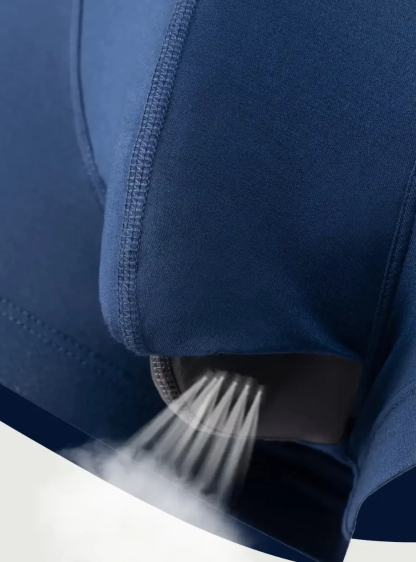 Comfort-Fit Men’s Boxer Briefs with Double Pouch Construction