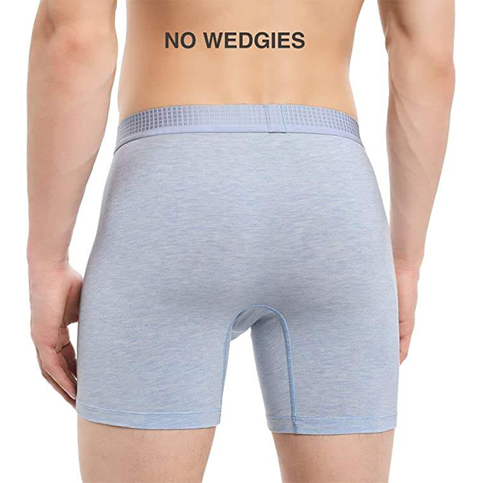 Customized Ultra Comfortable Men's Boxers Briefs Soft Micro Modal With Separated Dual Pouches Underwear 3 Pack Boxer Shorts