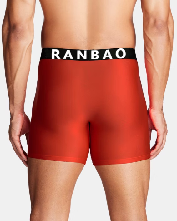 Cotton Made Male Undergarments Breathable Gym Running Underwear Soft Cotton Long Leg Shorts High Quality Cotton Boxer Briefs