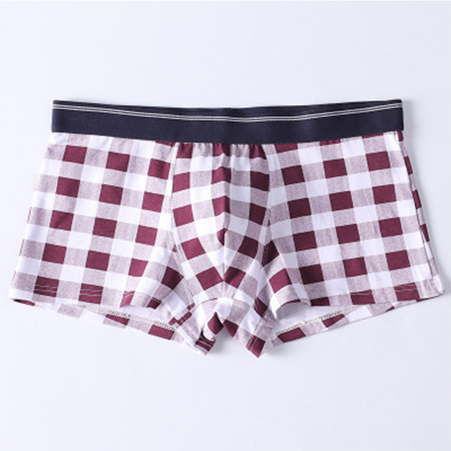 New Trend comfort Flex Waistband Striped Pattern Men's Cotton Boxer Briefs Custom Men Boxers Underwear