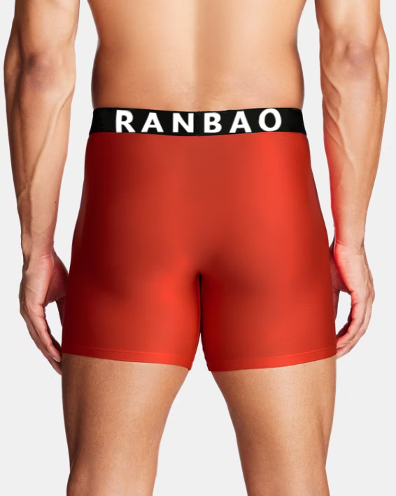 Cotton Made Male Undergarments Breathable Gym Running Underwear Soft Cotton Long Leg Shorts High Quality Cotton Boxer Briefs