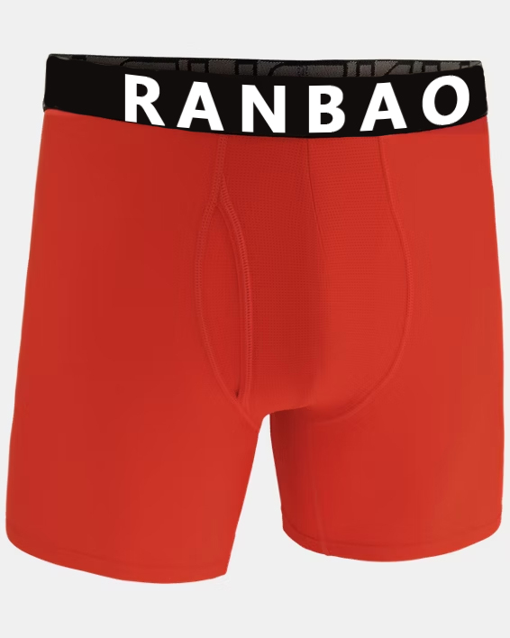 Cotton Made Male Undergarments Breathable Gym Running Underwear Soft Cotton Long Leg Shorts High Quality Cotton Boxer Briefs