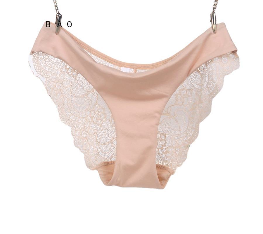 Attractive New Women Sexy Underwear Mesh Breathable Womens Panties Fashion Low Waist Sexy Lace Briefs for Women