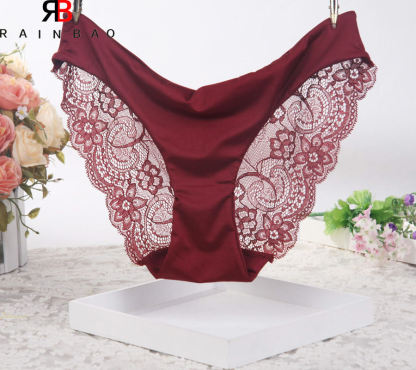 Attractive New Women Sexy Underwear Mesh Breathable Womens Panties Fashion Low Waist Sexy Lace Briefs for Women