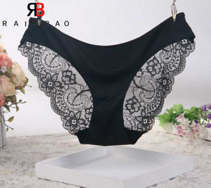 Attractive New Women Sexy Underwear Mesh Breathable Womens Panties Fashion Low Waist Sexy Lace Briefs for Women