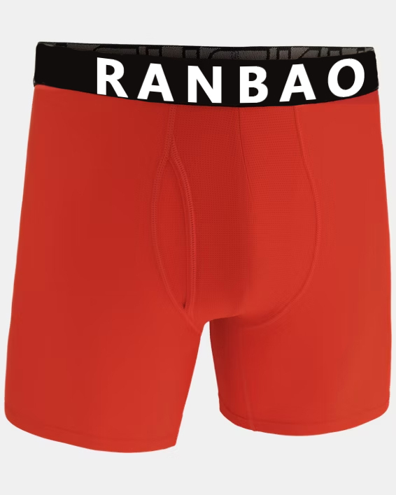 Cotton Made Male Undergarments Breathable Gym Running Underwear Soft Cotton Long Leg Shorts High Quality Cotton Boxer Briefs