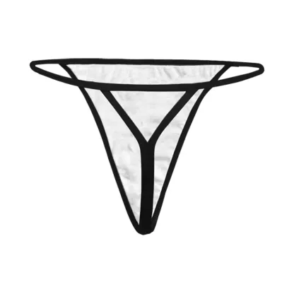 Custom Logo Thong Women Panties Sexy Wholesale Low Waist Women Thong Panties Cotton Womens Sexy Underwear-RANBAO