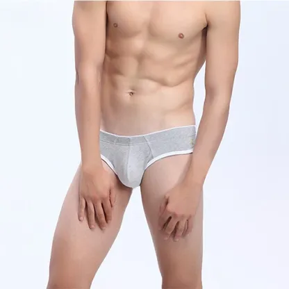 Classic Solid Breathable Comfortable Soft Men'S Briefs & Boxers No Ride up Mature Male Sexy Underwear-RANBAO