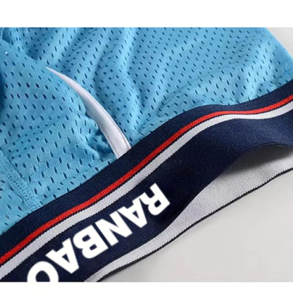 Men’s Underwear Mesh Breathable Bullet Separation Boxer Briefs Solid 